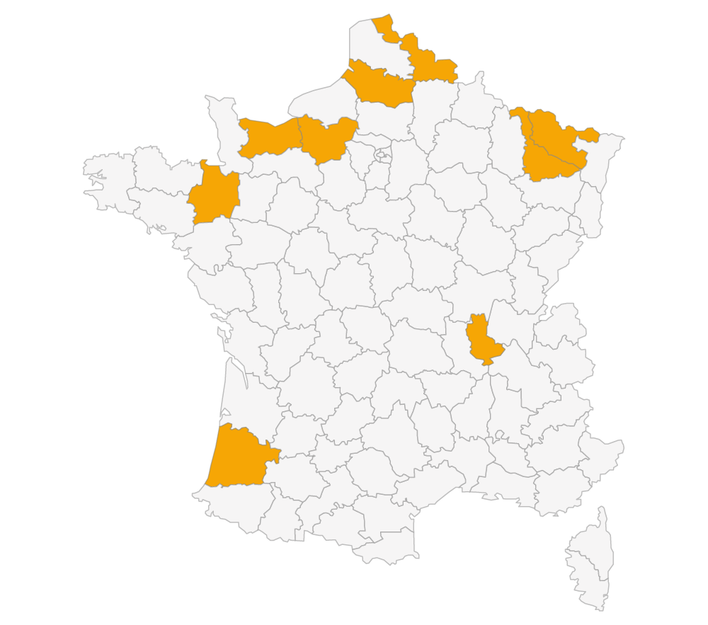 carte du réseau Louvéa